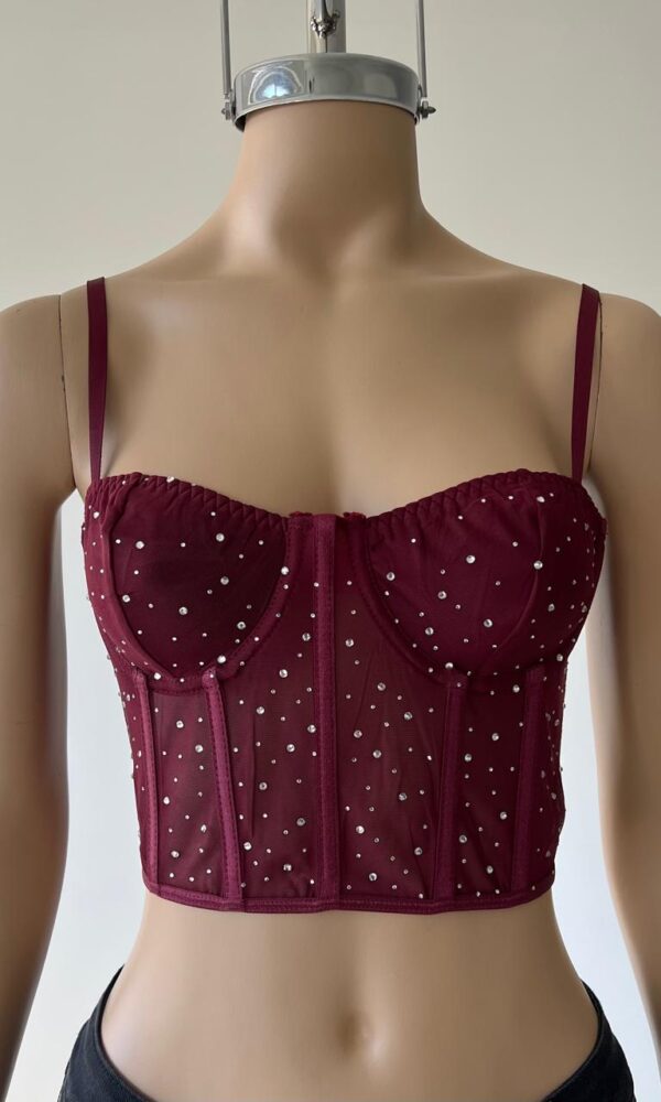 corset con brillo
