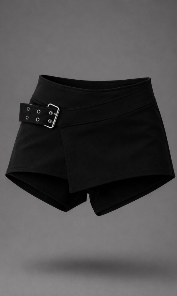 short pollera suede